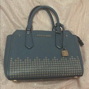 Michael Kors Blue Studded Handbag